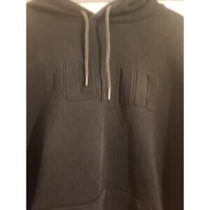 Puma Mens Hoodie Large Puma Logo Black L